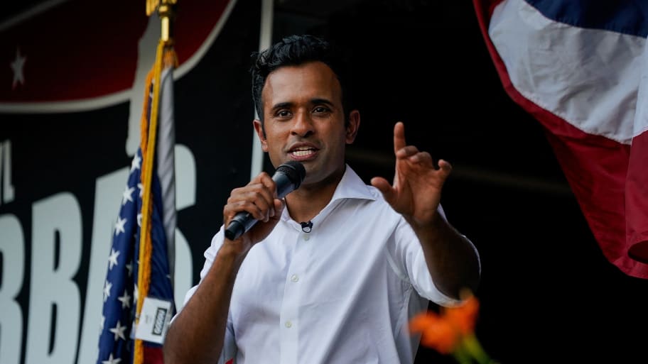 A picture of Republican presidential candidate Vivek Ramaswamy. Ramaswamy was reportedly so obsessed with his office’s temperature that he set the thermostats at 64 degrees or below.