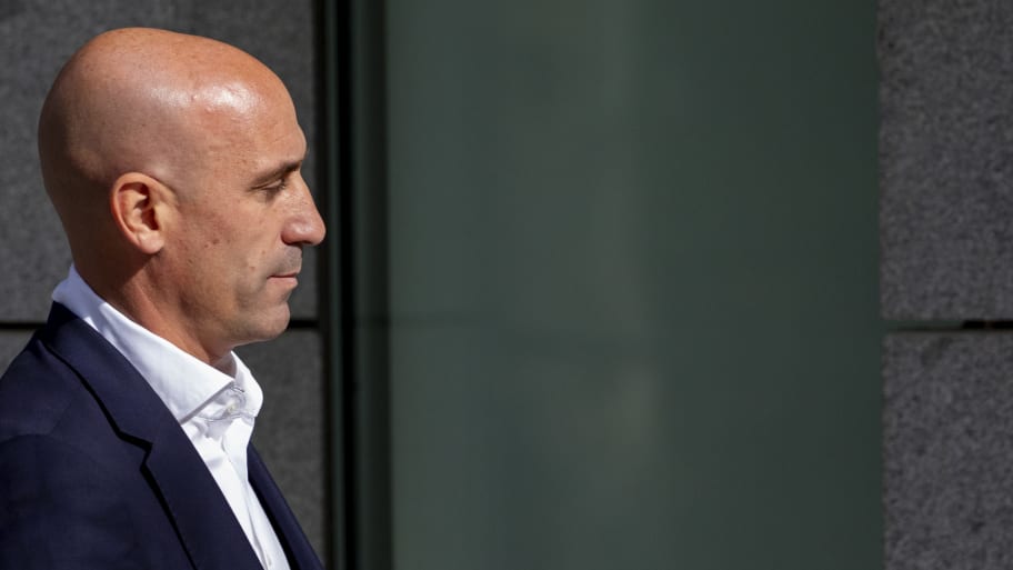 Former Spanish football federation president Luis Rubiales arrives at Spain's National High Court on September 15, 2023 in Madrid, Spain. 