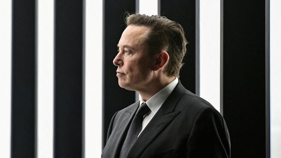 Elon Musk attends the opening ceremony of the new Tesla Gigafactory for electric cars in Gruenheide, Germany, March 22, 2022.