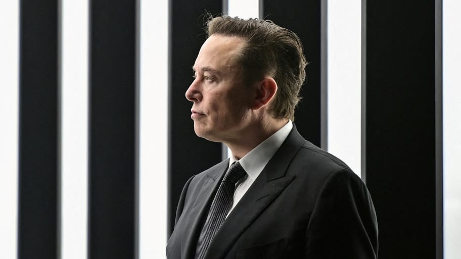 Elon Musk attends the opening ceremony of the new Tesla Gigafactory
