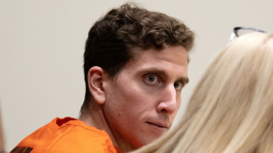 Bryan Kohberger, left, who is accused of killing four University of Idaho students in November 2022, looks toward his attorney, public defender Anne Taylor, right.