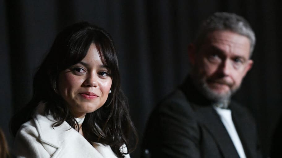 Jenna Ortega and Martin Freeman.