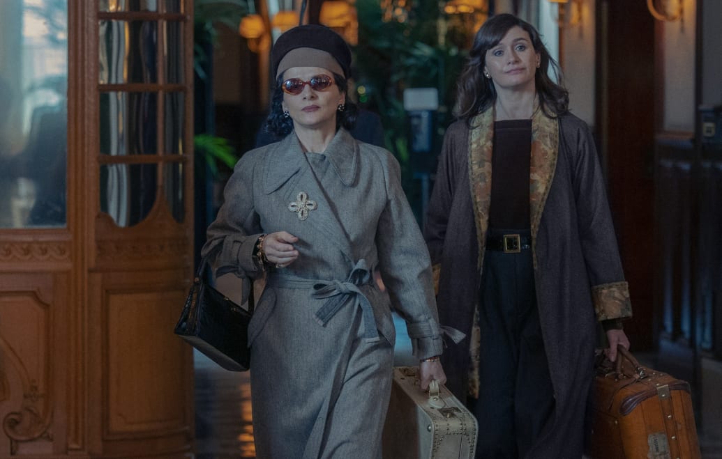 Photo still of Juliette Binoche and Emily Mortimer in The New Look