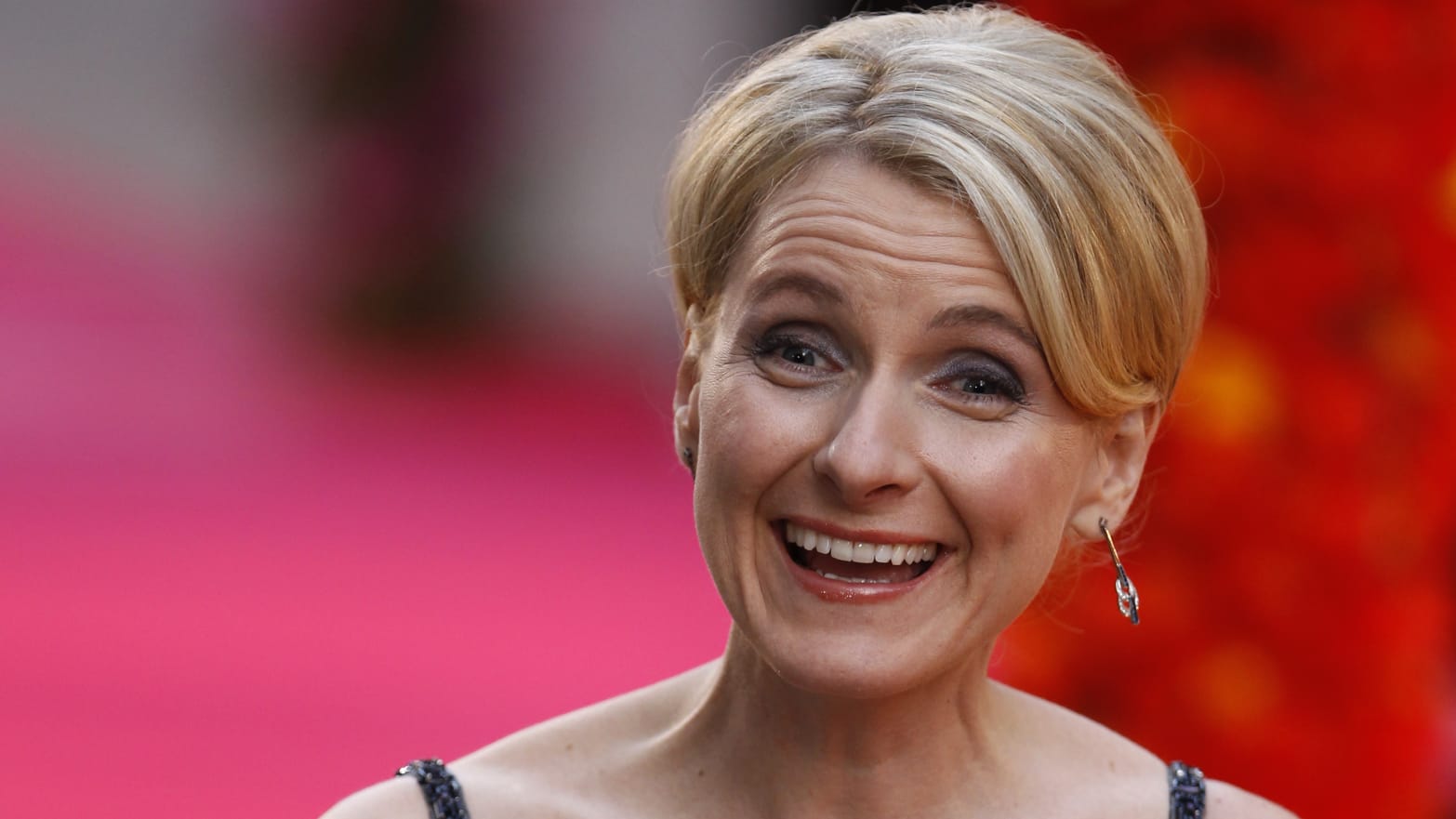 U.S. author Elizabeth Gilbert arrives for the British premiere of the film adaptation of her book.