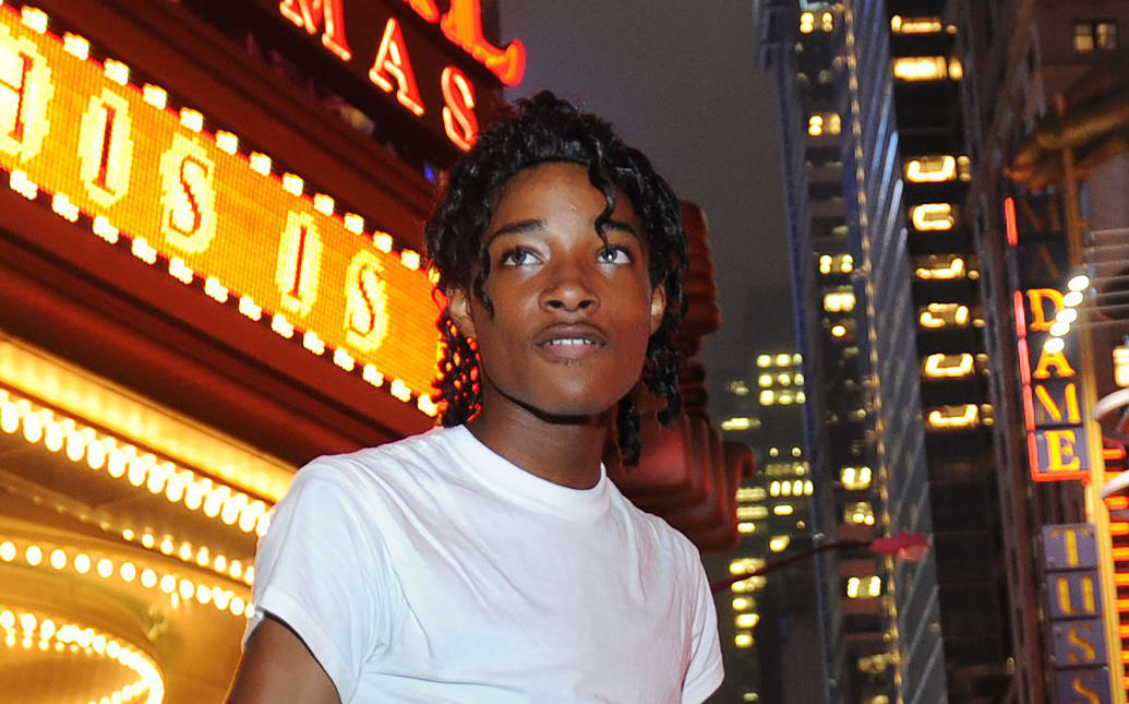 Jordan Neely is pictured before going to see the Michael Jackson movie ‘This is It’ outside the Regal Cinemas on 8th Ave. and 42nd St. in Times Square, New York, in 2009.