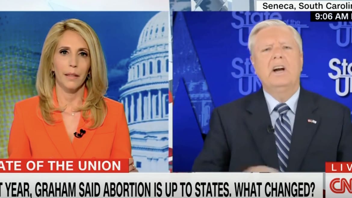 Lindsey Graham Erupts at CNN’s Dana Bash in Tense Exchange Over Abortion Access