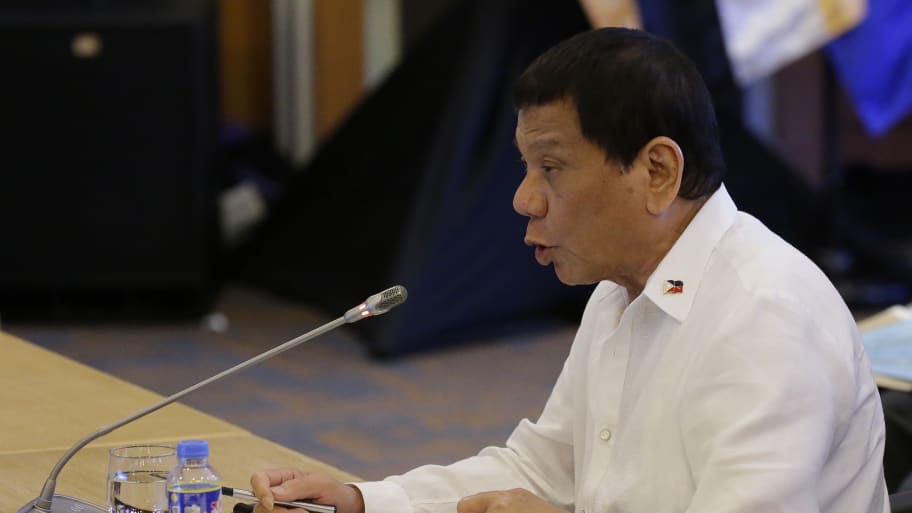 Rodrigo Duterte at ASEAN-US 40th Anniversary Commemorative Summit in 2017. \nWorld leaders are in the Philippines' capital for two days of summits.