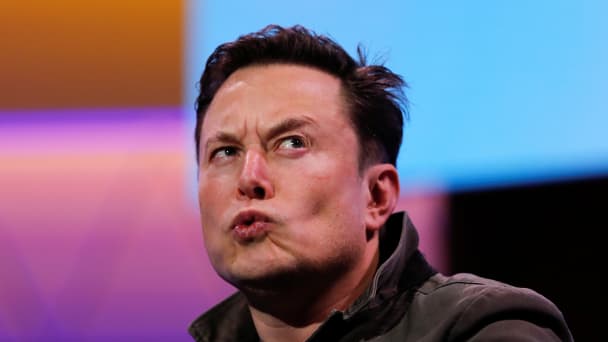 SpaceX owner and Tesla CEO Elon Musk reacts during a conversation with legendary game designer Todd Howard (not pictured) at the E3 gaming convention in Los Angeles, California, U.S., June 13, 2019.