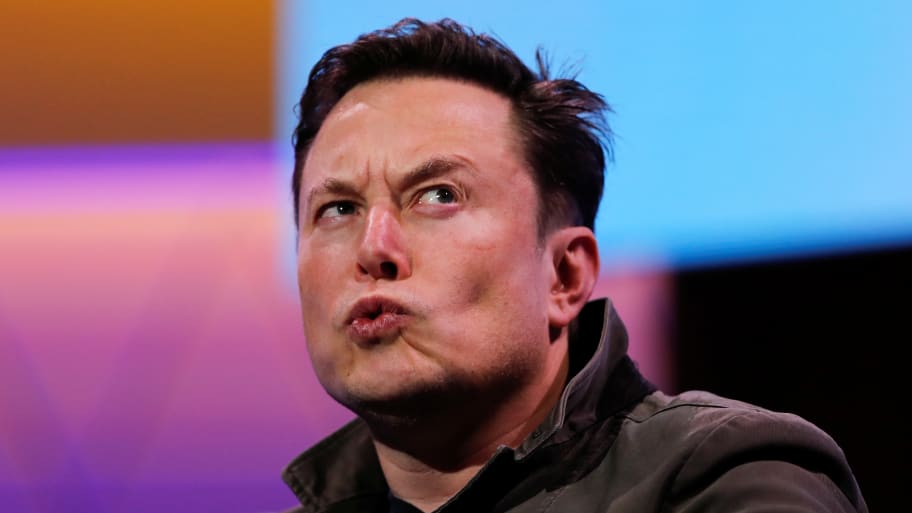 SpaceX owner and Tesla CEO Elon Musk reacts during a conversation with legendary game designer Todd Howard (not pictured) at the E3 gaming convention in Los Angeles, California, U.S., June 13, 2019. 