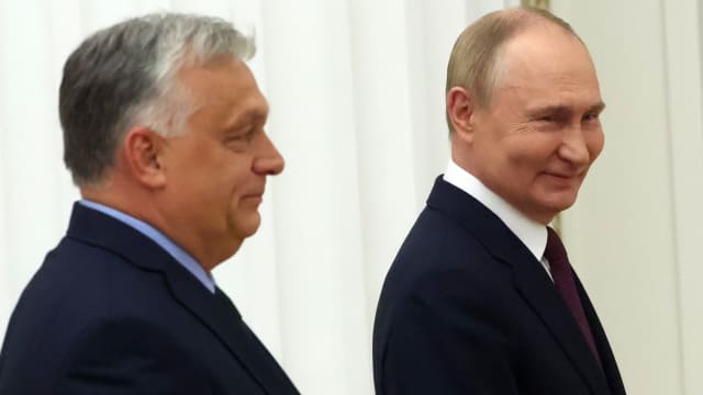 Russian President Vladimir Putin and Hungarian Prime Minister Viktor Orban