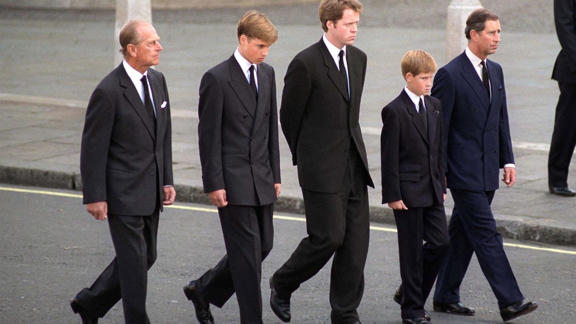 Diana Funeral Redux as Prince Harry and Prince William to Walk Side by Side Behind Queen’s Coffin Wednesday