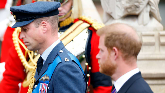 The vicar who led their uncle’s memorial service said he didn’t see Prince William and Prince Harry speak when they made a rare joint appearance Thursday.