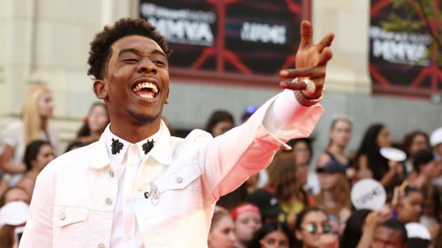 Hip-Hop artist Desiigner arrives for the iHeartRadio Much Music Video Awards.