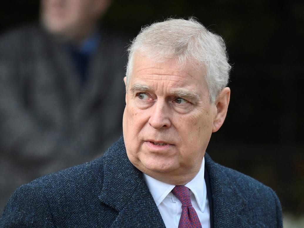 Britain's Prince Andrew, Duke of York attends the Royal Family's Christmas Day service at St. Mary Magdalene's church, as the Royals take residence at the Sandringham estate in eastern England, Britain December 25, 2022.