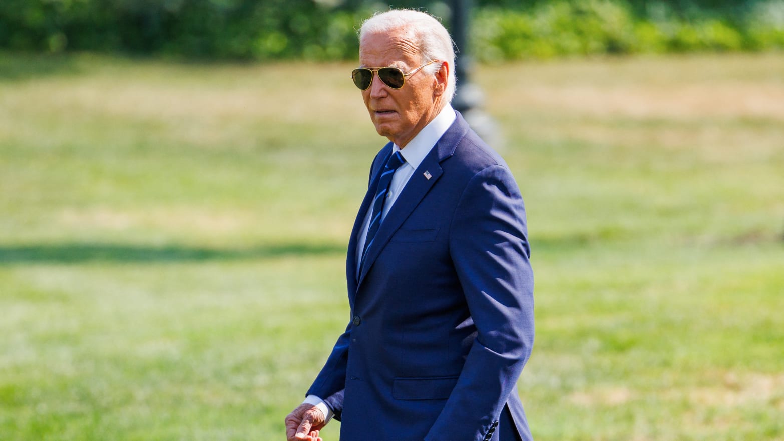 President Joe Biden departs the White House, in Washington, District of Columbia. 