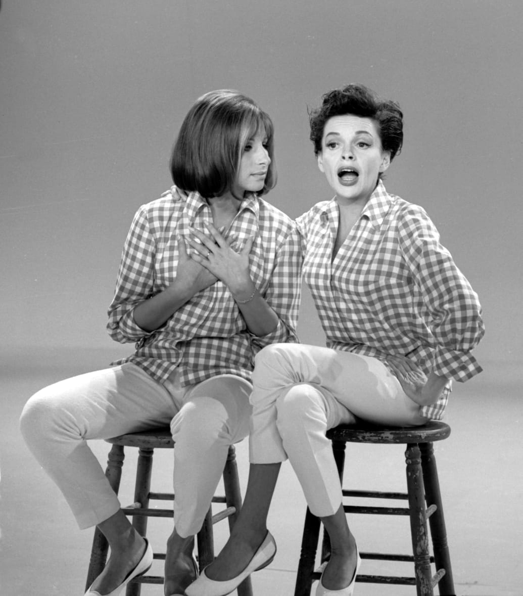 Barbra Streisand and Judy Garland in 1963