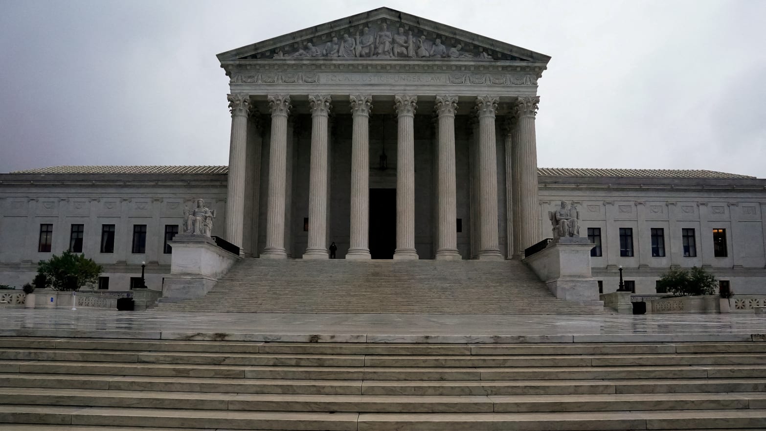 The front entrance to the U.S. Supreme Court in Washington, D.C., in October 2022.