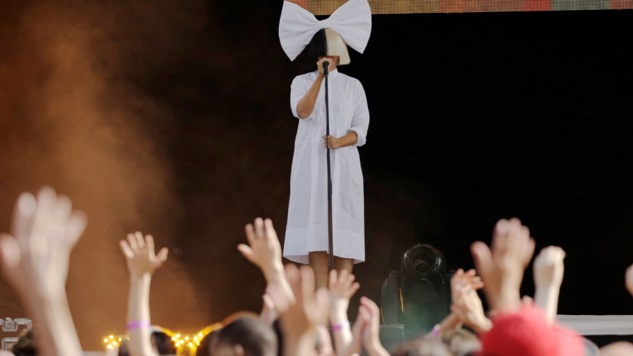 Singer Sia performs on ABC's 'Good Morning America' in Central Park, New York City, U.S., July 22, 2016.  