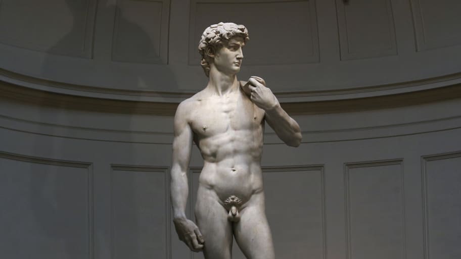 Michelangelo's statue of David.