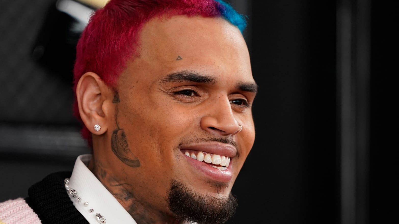 Chris Brown pictured at the 62nd Grammy Awards 