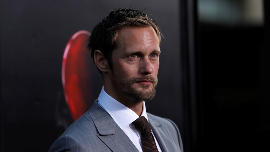 Actor Alexander Skarsgard poses at the premiere for “It” in Los Angeles, California, Sept. 5, 2017.