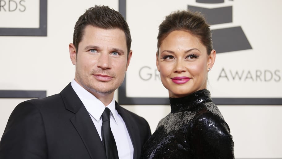 Nick Lachey and his wife Vanessa.