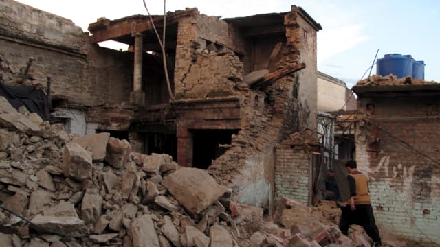 Rubble after Earthquake in Swat, Pakistan