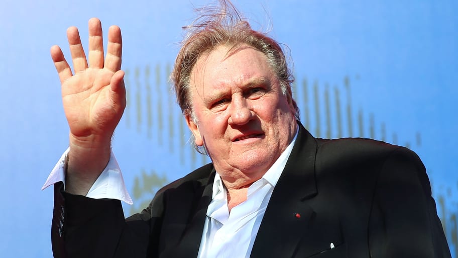 Gerard Depardieu waves at the 74th Venice Film Festival in Venice, Italy, September 5, 2017.   