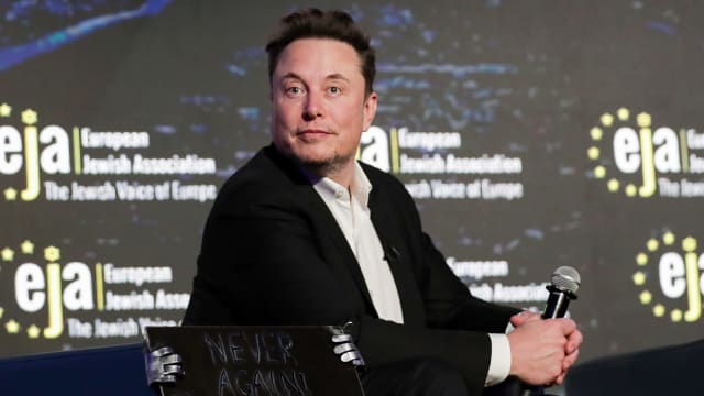 Elon Musk of RPA attends the Conference European Jewish Association at DoubleTree by Hilton in Krakow