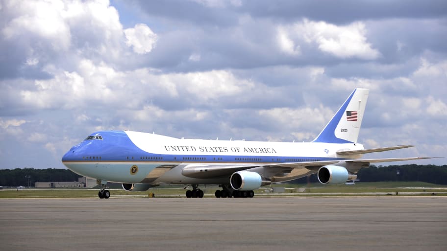 Air Force One at Andrews Air Force Base in May 2010.