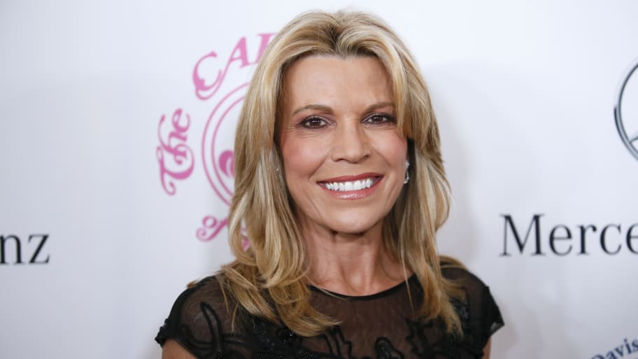 “Wheel of Fortune” hostess Vanna White poses at The Mercedes-Benz Carousel of Hope Ball to benefit the Barbara Davis Center for Diabetes in Beverly Hills, California, Oct. 11, 2014. 