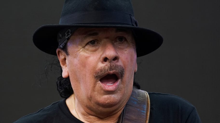Carlos Santana performs during the “We Love NYC: The Homecoming Concert” at Central Park in New York City, New York, Aug. 21, 2021. 