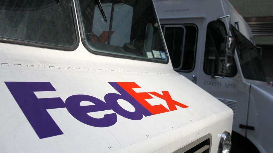 FedEx delivery truck