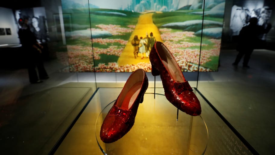 Dorothy's Ruby Slippers from "The Wizard of Oz". 