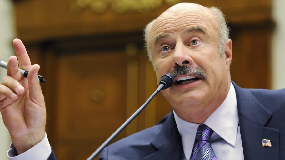 Dr. Phil McGraw, television personality and psychologist, talks about cyber-bullying during a hearing of the Healthy Families and Communities Subcommittee of the U.S. House Committee on Education and Labor.