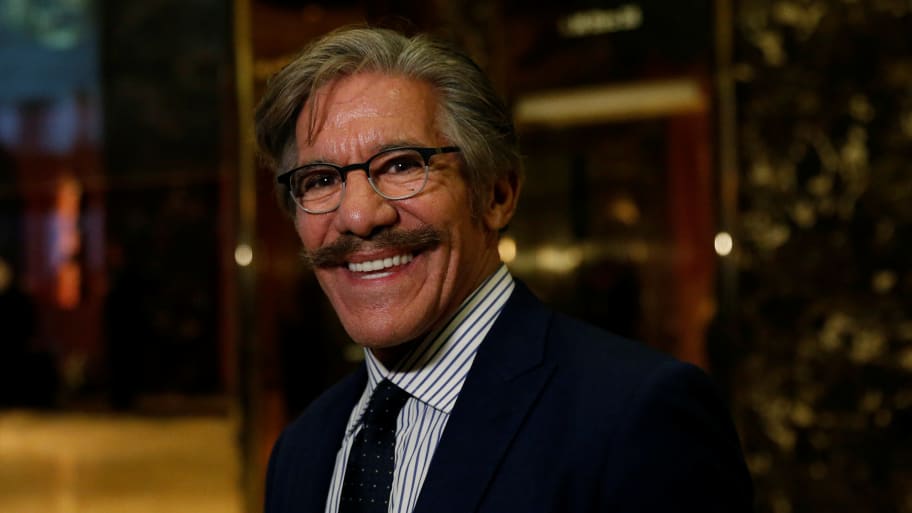 Geraldo Rivera smiles at the media after meeting with U.S.President-elect Donald Trump at Trump Tower in New York, U.S., January 13, 2017.