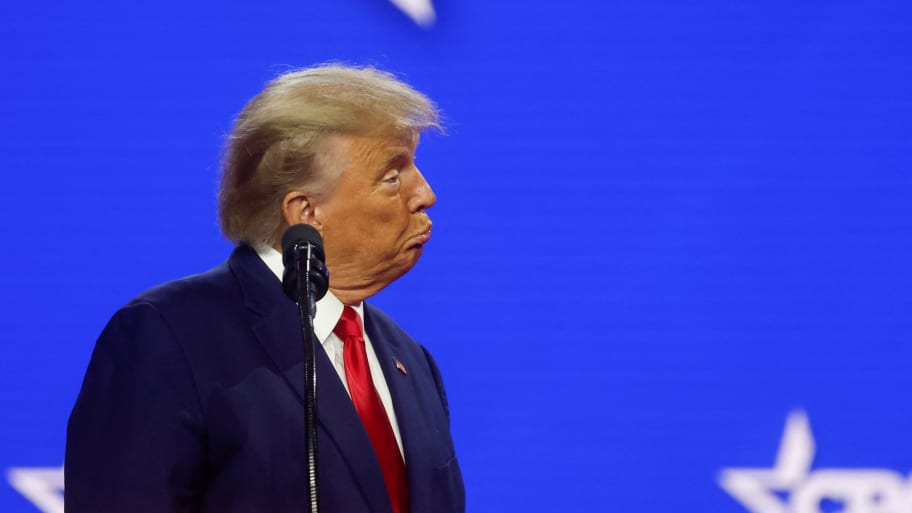 Donald Trump speaks at CPAC at Gaylord National Convention Center in National Harbor, Maryland, March 4, 2023. 