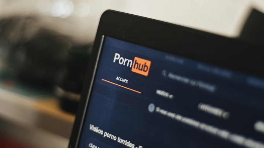 Pornhub logo on its website.