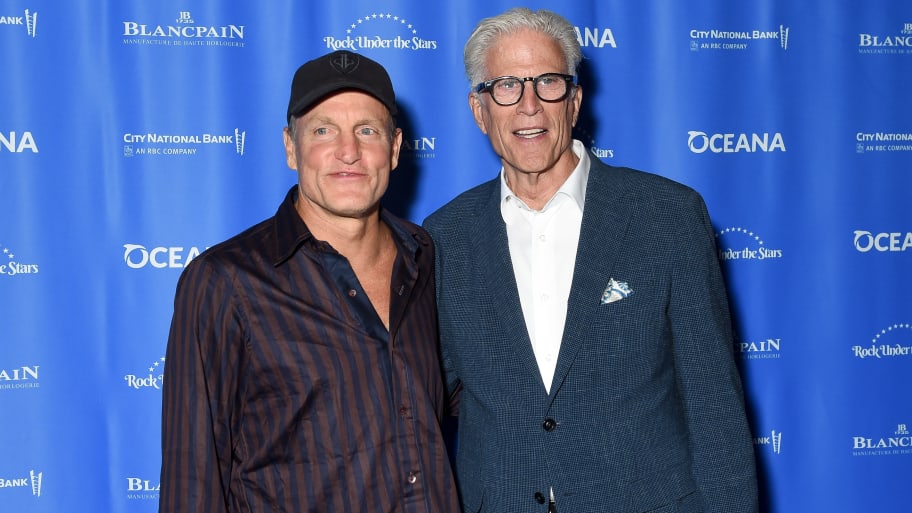 Woody Harrelson and Ted Danson at a charity event in 2023. 