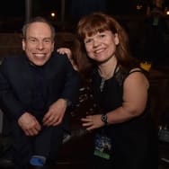 Actors Warwick Davis and Samantha Davis at the opening of the 'Wizarding World of Harry Potter' at Universal Studios Hollywood on April 5, 2016.