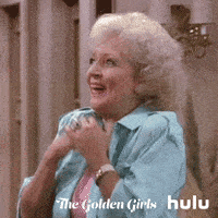 A gif of Betty White in Golden Girls