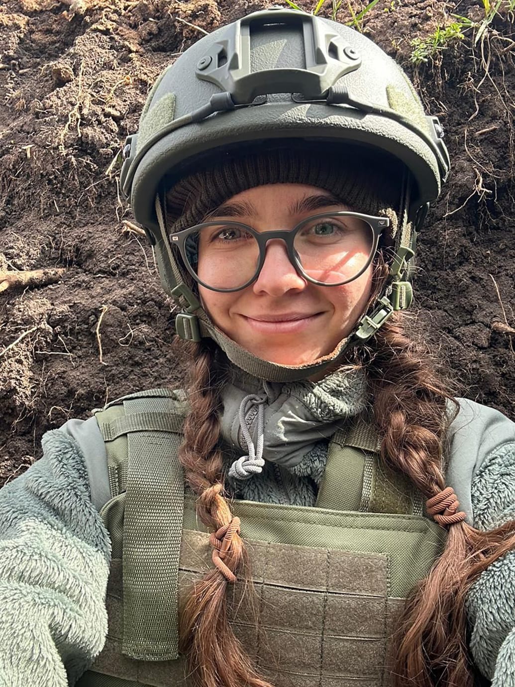 Ukrainian soldier Ksenia.