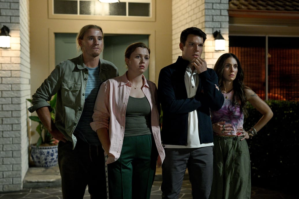  Conor Merrigan-Turner as Logan, Essie Randles as Brooke, Jake Lacy as Troy, Alison Brie as Amy