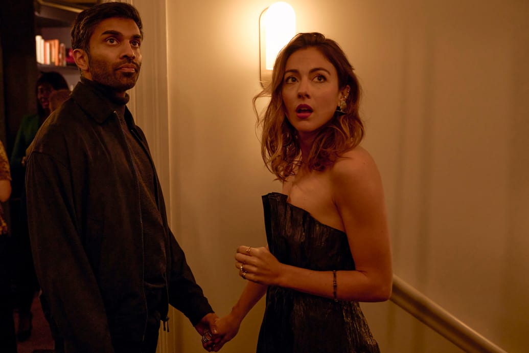 Nikesh Patel and Constance Labbé holding hands in ‘Starstruck’