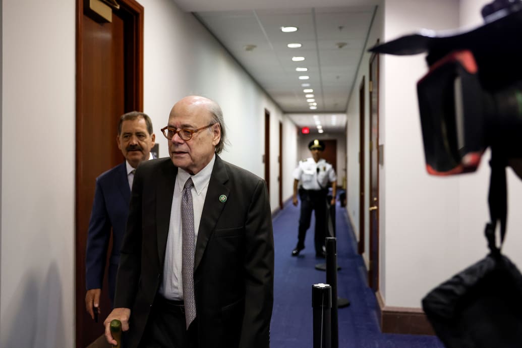 Rep. Steve Cohen (D-TN) arrives for a House Democrat caucus meeting with White House debt negotiators at the U.S. Capitol on May 31, 2023 in Washington, DC. 