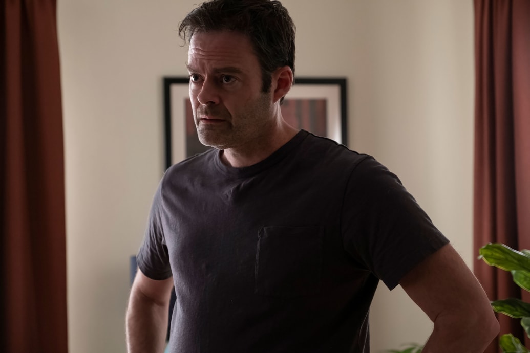 Bill Hader stands in a still from ‘Barry'