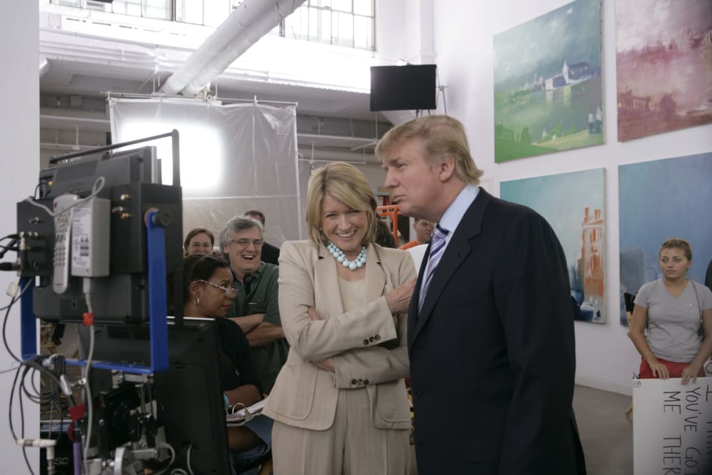 Martha Stewart and Donald Trump