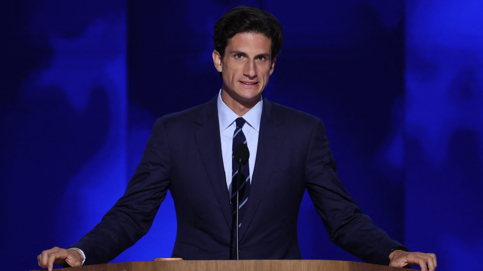 Jack Schlossberg speaks at the 2024 DNC Convention.