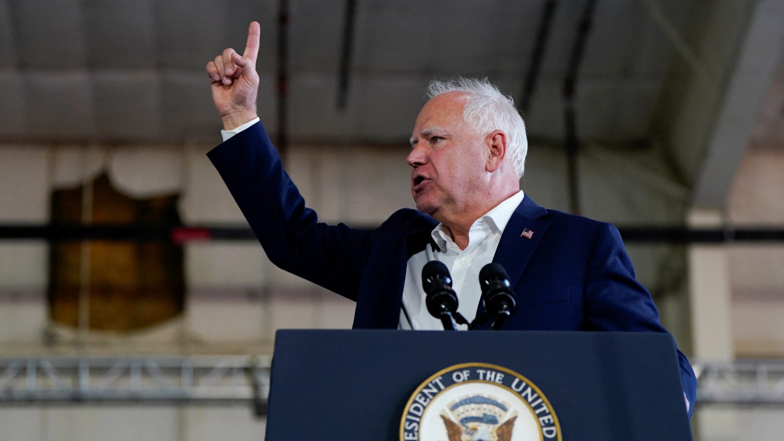 Democratic vice presidential candidate, Minnesota Governor Tim Walz.