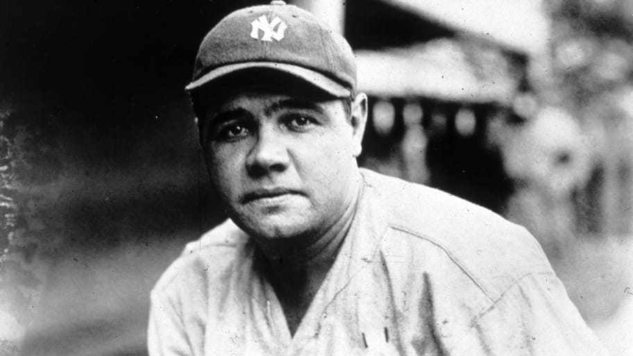 American baseball player George Herman Ruth (1895 - 1948) known as 'Babe' Ruth.